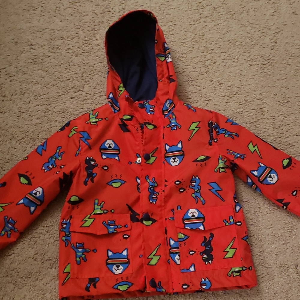 Fleece lined jacket for boys